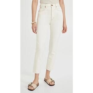 SLVRLAKE Beatnik Ankle Jeans in Ivory